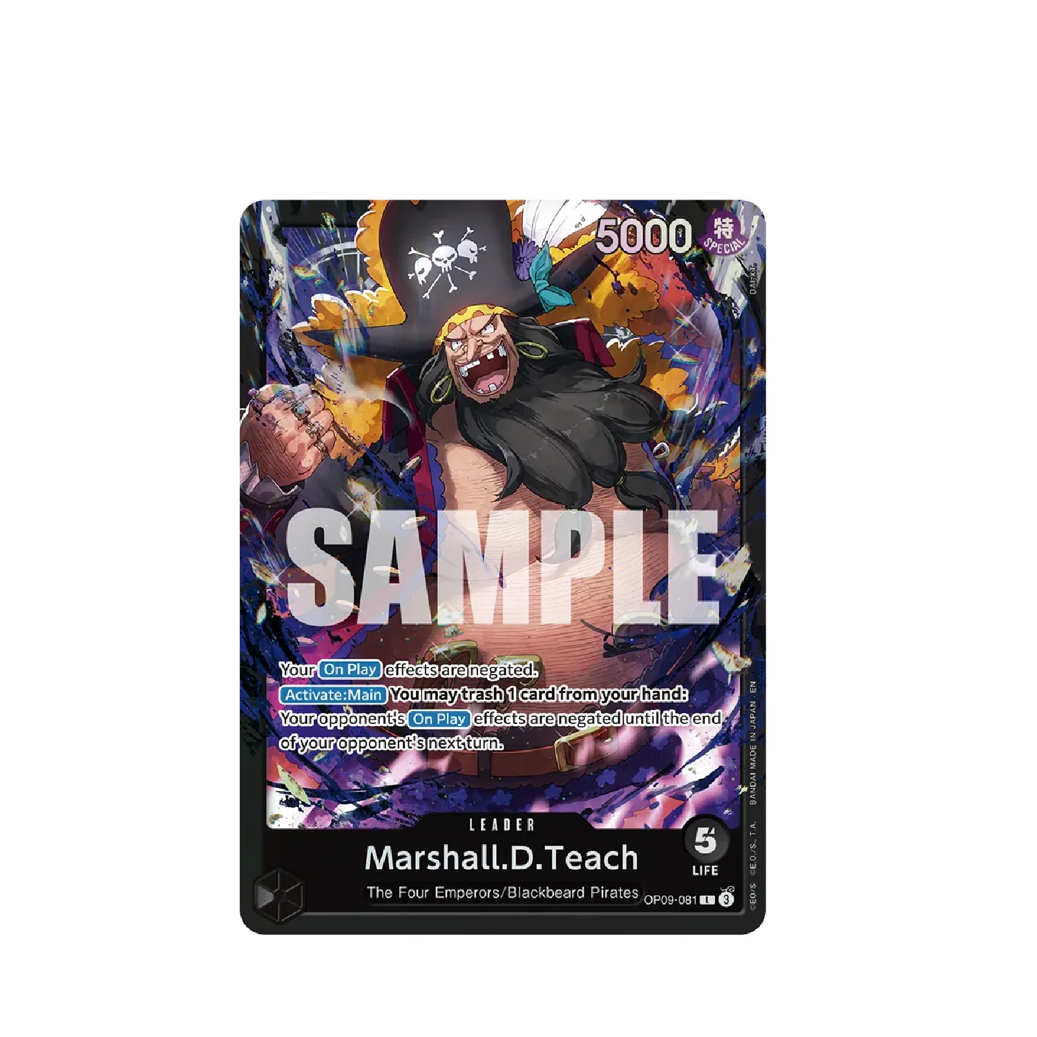 One Piece Card Game: ST-27 - BLACK Marshall.D.Teach - Starter Deck - Image 2