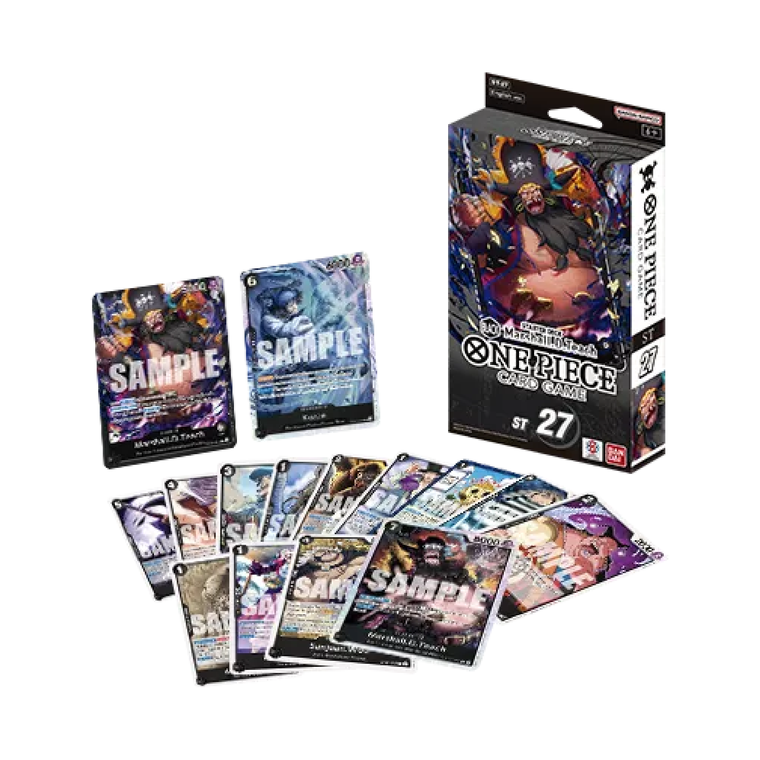One Piece Card Game: ST-27 - BLACK Marshall.D.Teach - Starter Deck - Image 4