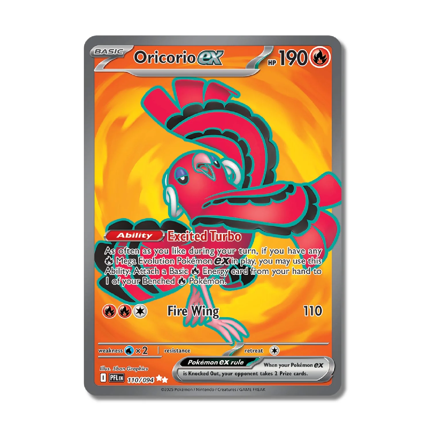 Oricorio ex #110 - Phantasmal Flames