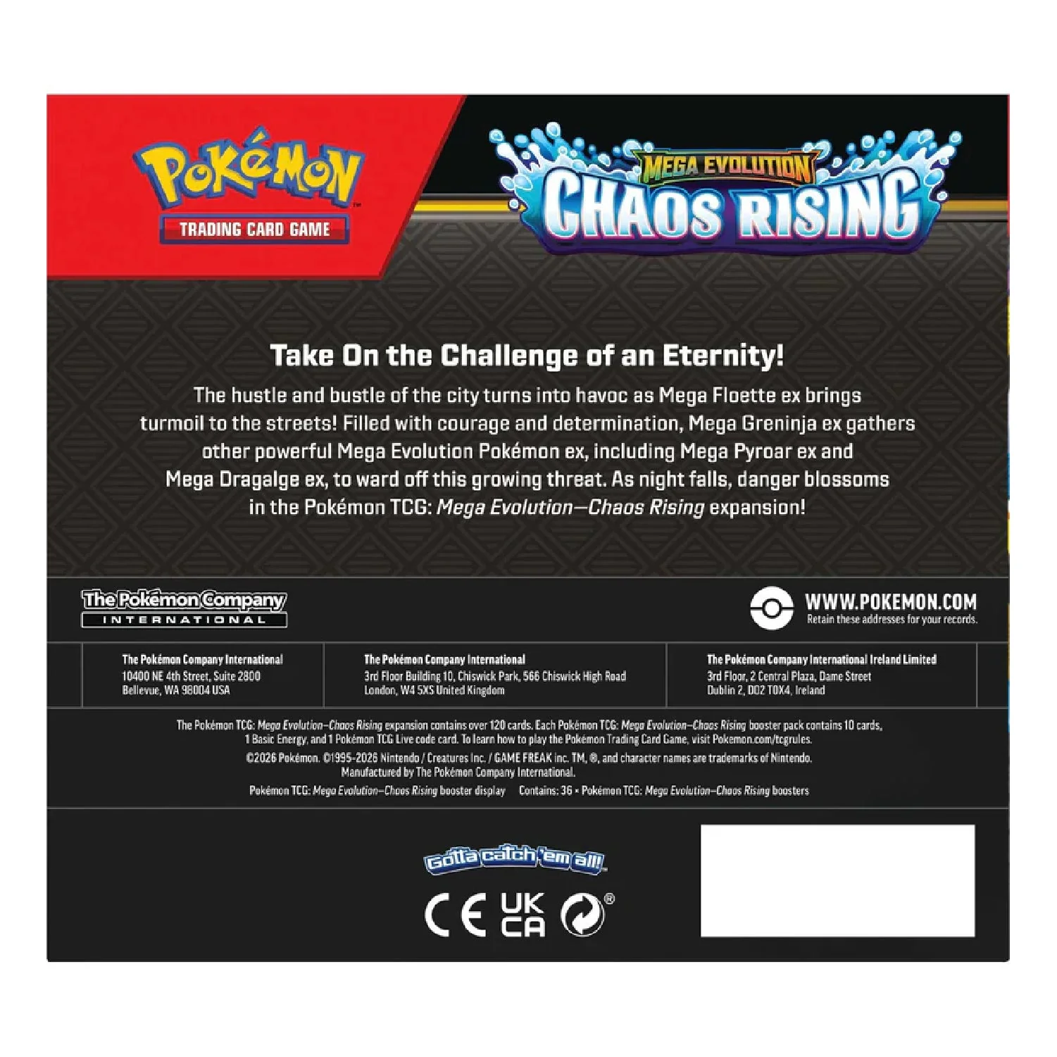 Pokemon TCG: Chaos Rising - Booster Box + Acrylic Case - Image 3